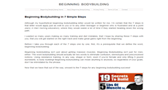 Desktop Screenshot of beginning-bodybuilding.com