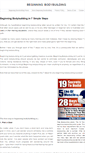 Mobile Screenshot of beginning-bodybuilding.com